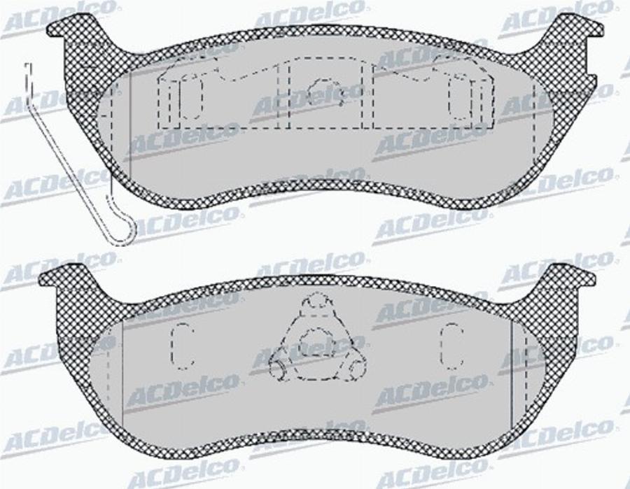 ACDelco AC854483D - Komplet Pločica, disk-kočnica www.molydon.hr