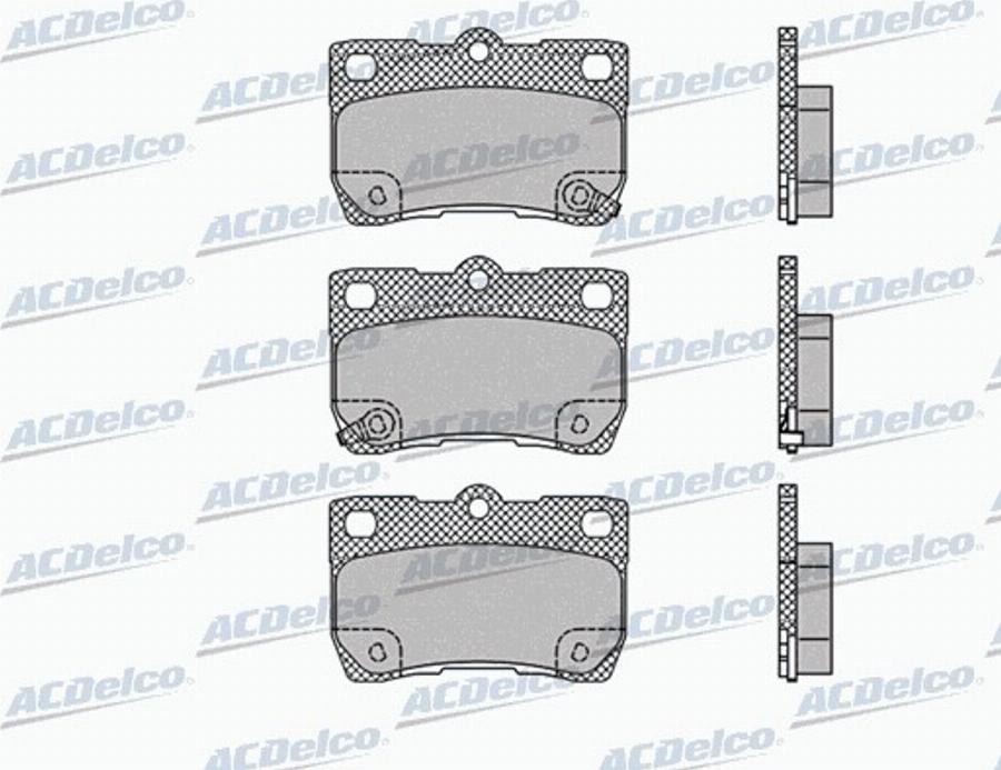 ACDelco AC856981D - Komplet Pločica, disk-kočnica www.molydon.hr