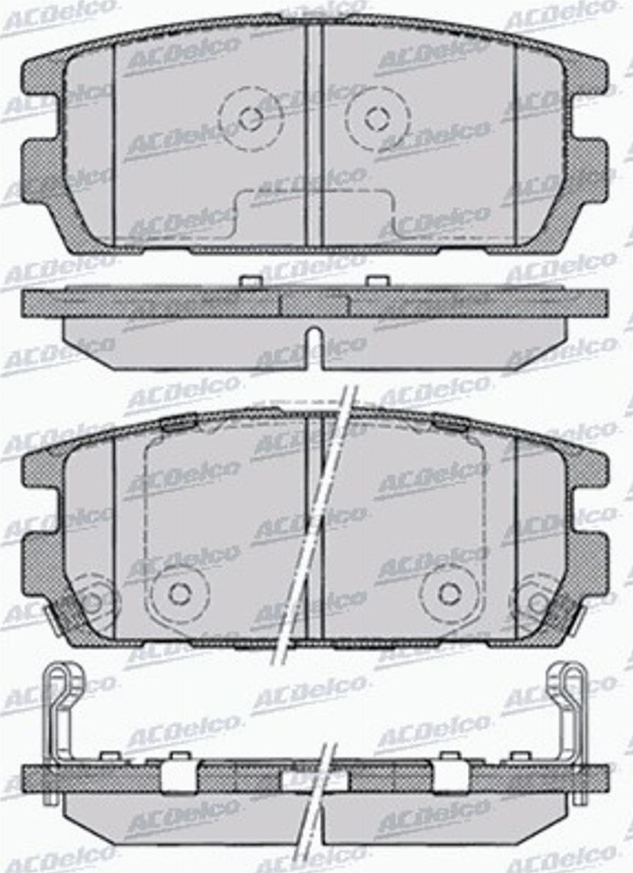 ACDelco AC858281D - Komplet Pločica, disk-kočnica www.molydon.hr