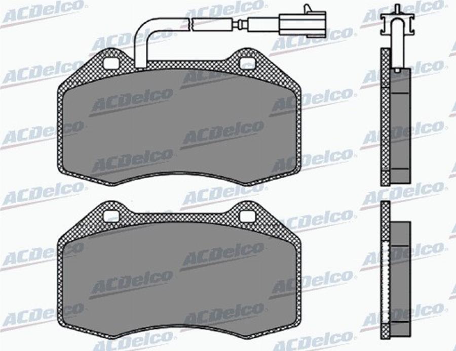 ACDelco AC869281D - Komplet Pločica, disk-kočnica www.molydon.hr