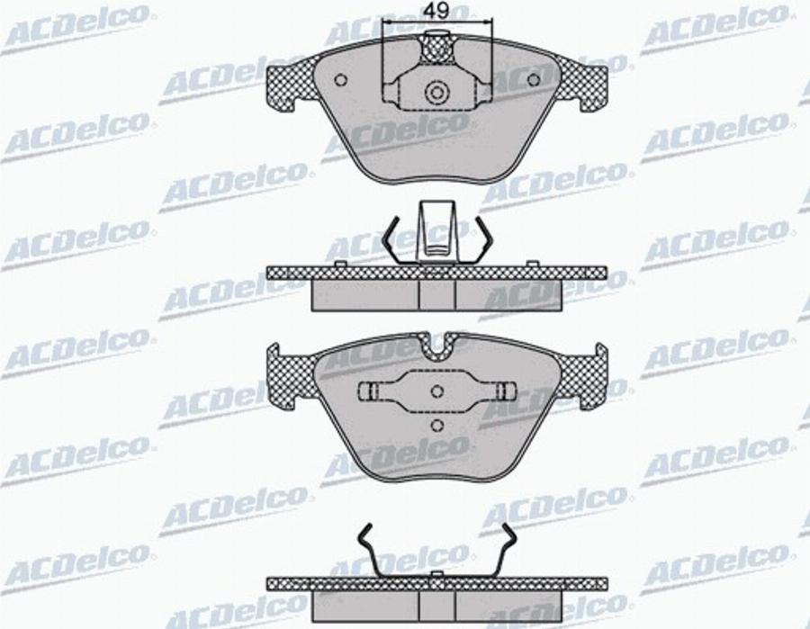 ACDelco AC860581D - Komplet Pločica, disk-kočnica www.molydon.hr