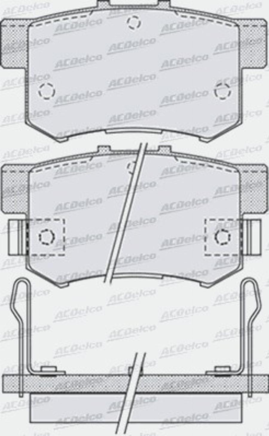 ACDelco AC861881D - Komplet Pločica, disk-kočnica www.molydon.hr