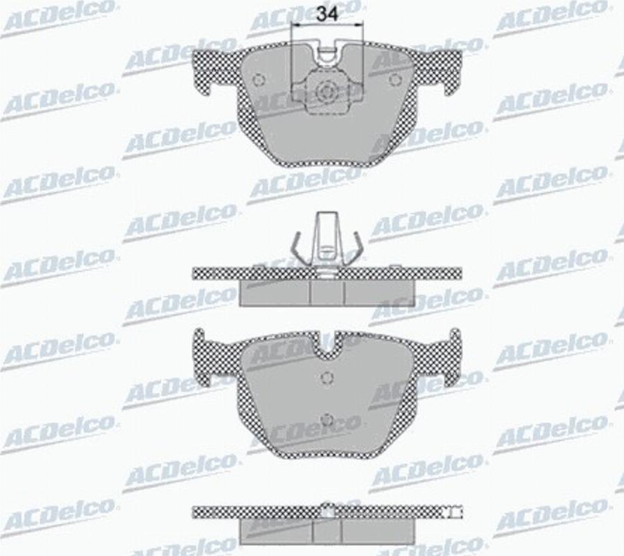 ACDelco AC861381D - Komplet Pločica, disk-kočnica www.molydon.hr