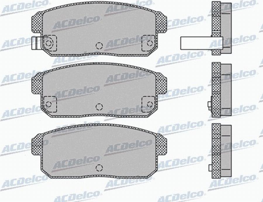 ACDelco AC868981D - Komplet Pločica, disk-kočnica www.molydon.hr