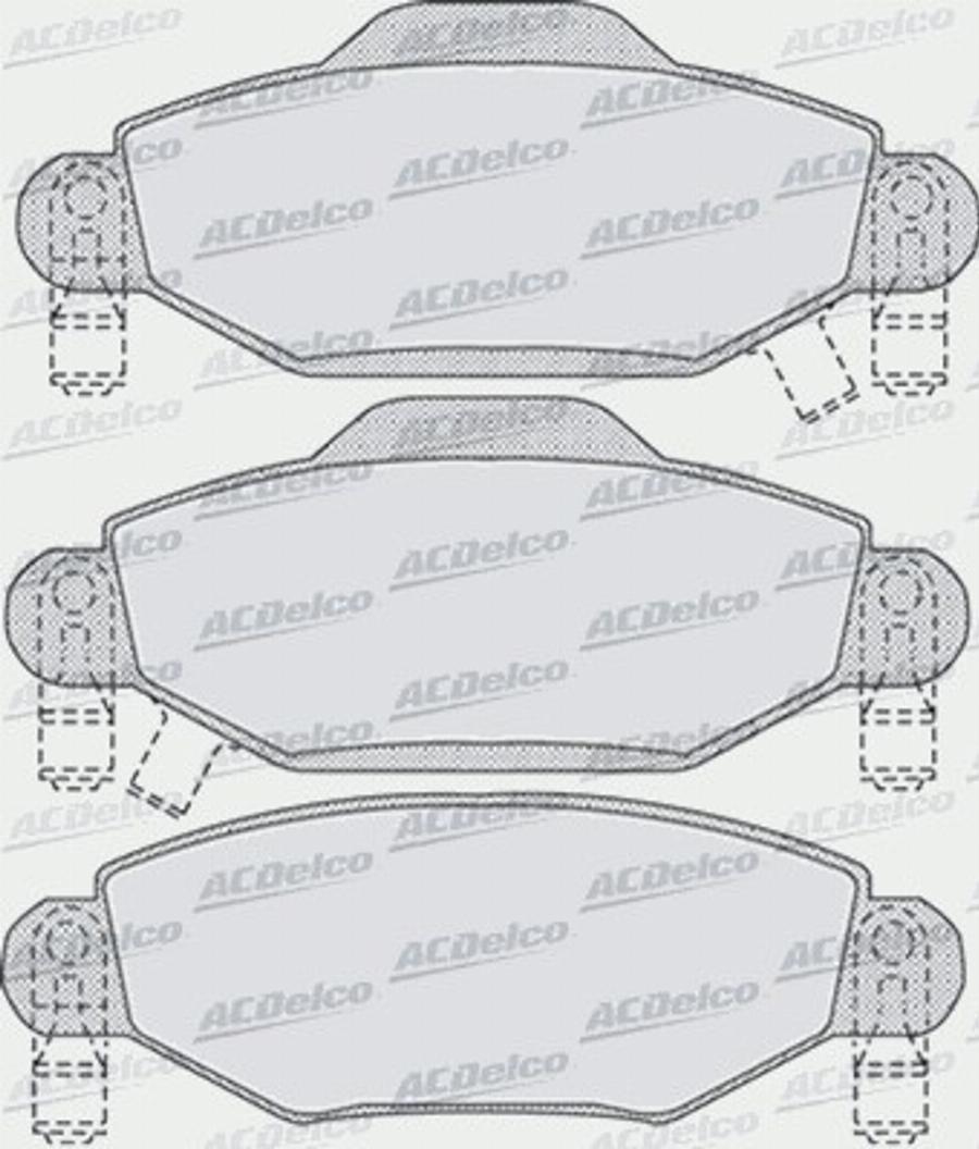 ACDelco AC800081D - Komplet Pločica, disk-kočnica www.molydon.hr