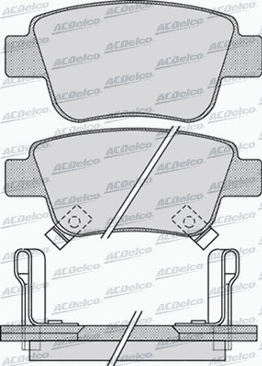 ACDelco AC800881D - Komplet Pločica, disk-kočnica www.molydon.hr