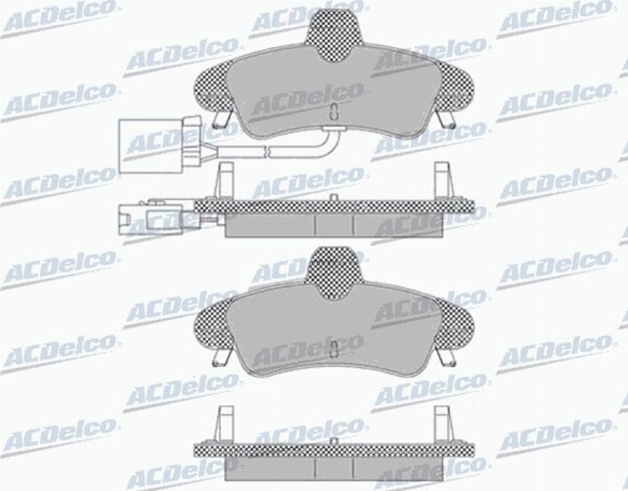 ACDelco AC814081D - Komplet Pločica, disk-kočnica www.molydon.hr