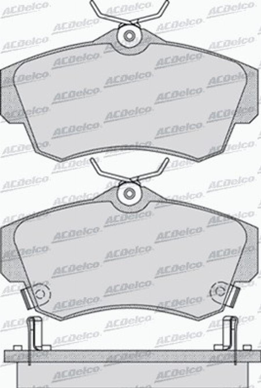 ACDelco AC813981D - Komplet Pločica, disk-kočnica www.molydon.hr