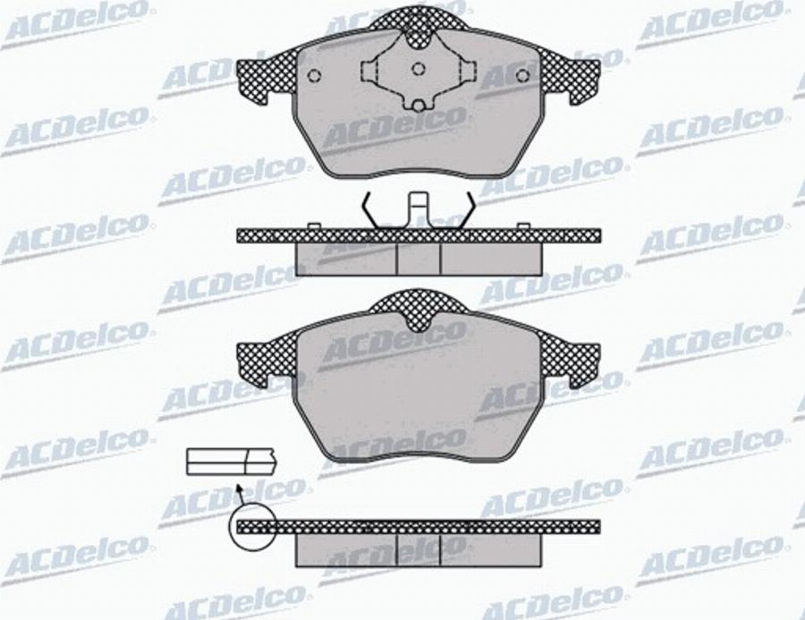 ACDelco AC838181D - Komplet Pločica, disk-kočnica www.molydon.hr