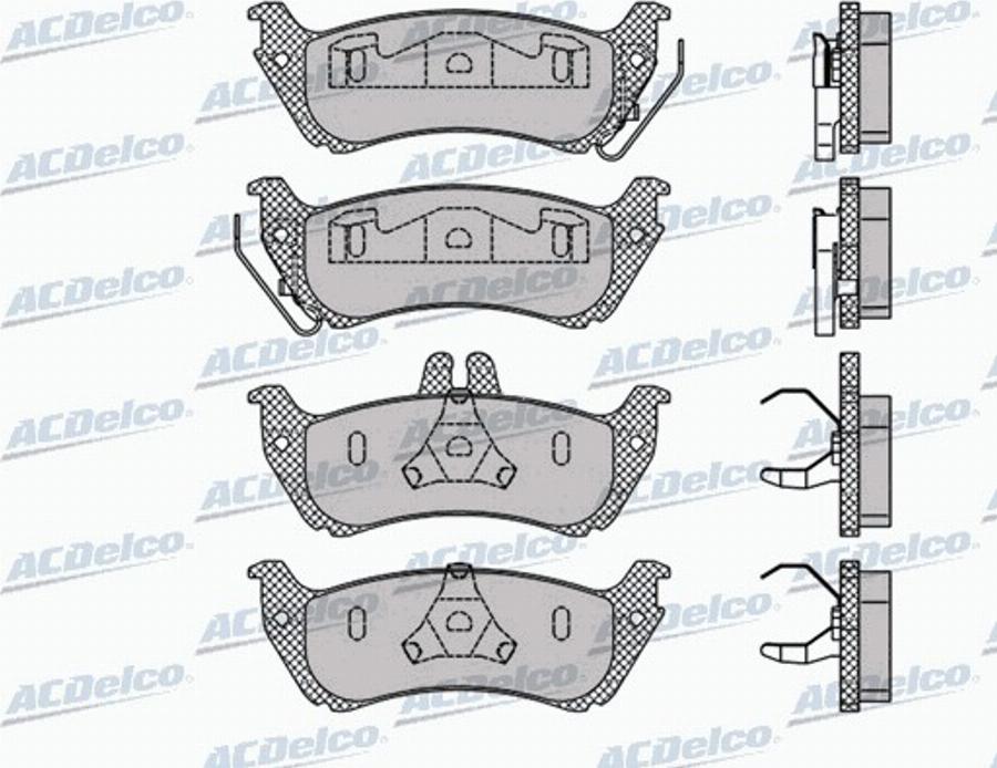 ACDelco AC838381D - Komplet Pločica, disk-kočnica www.molydon.hr