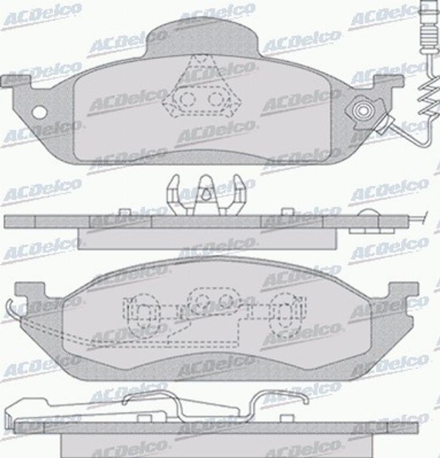 ACDelco AC838281D - Komplet Pločica, disk-kočnica www.molydon.hr