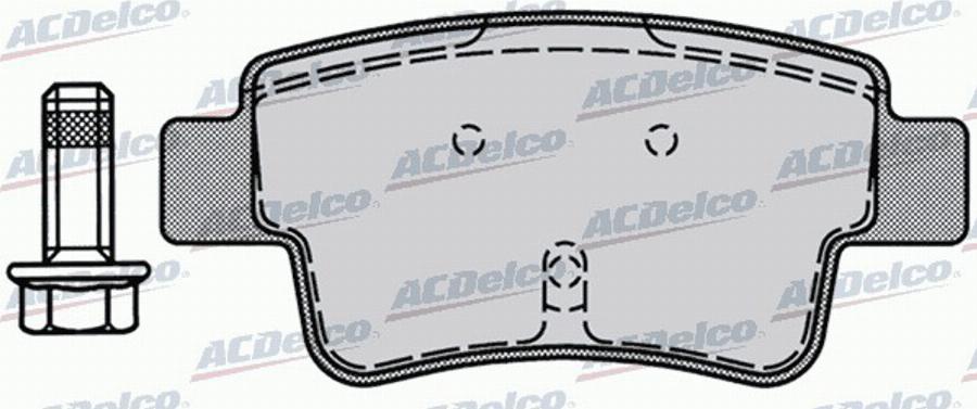 ACDelco AC832981D - Komplet Pločica, disk-kočnica www.molydon.hr