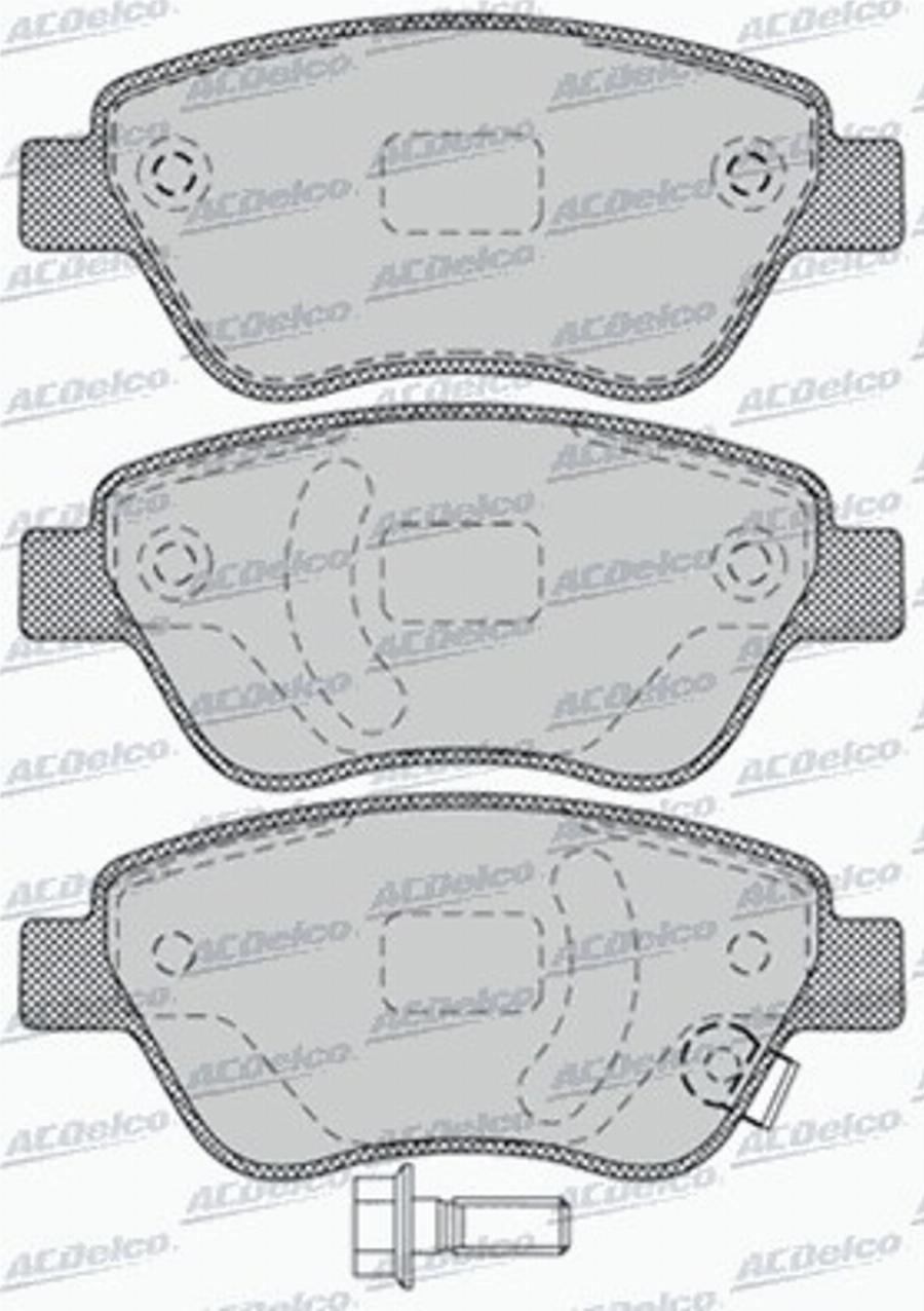 ACDelco AC827781D - Komplet Pločica, disk-kočnica www.molydon.hr