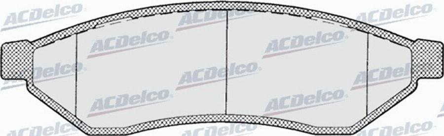 ACDelco AC870981D - Komplet Pločica, disk-kočnica www.molydon.hr