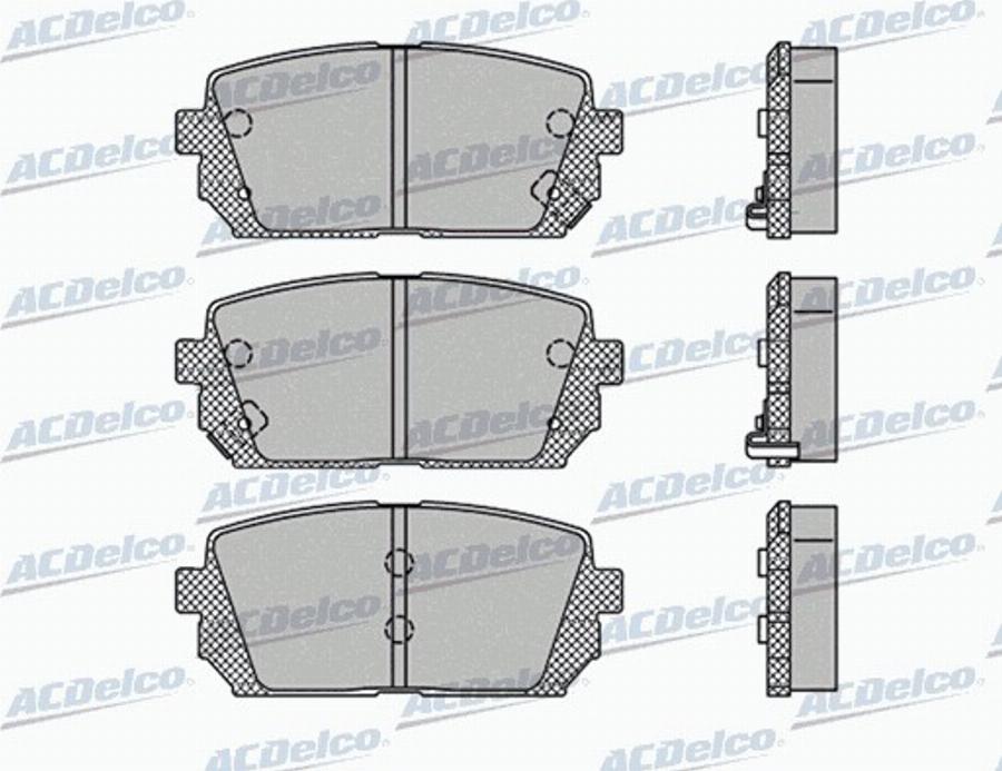 ACDelco AC870681D - Komplet Pločica, disk-kočnica www.molydon.hr