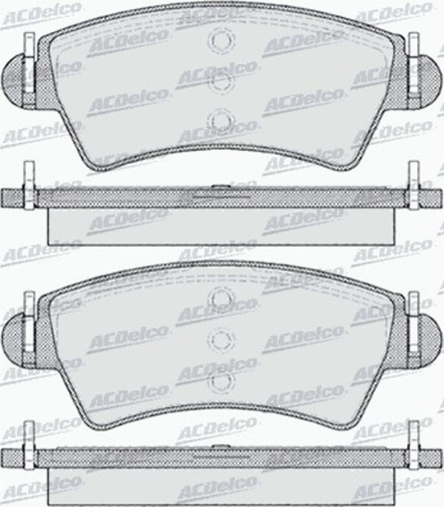 ACDelco AC789381D - Komplet Pločica, disk-kočnica www.molydon.hr