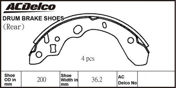 ACDelco ACBS1771 - Komplet kočnica, bubanj kočnice www.molydon.hr