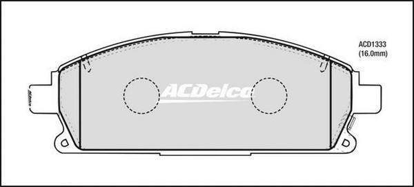 ACDelco ACD1333 - Komplet Pločica, disk-kočnica www.molydon.hr