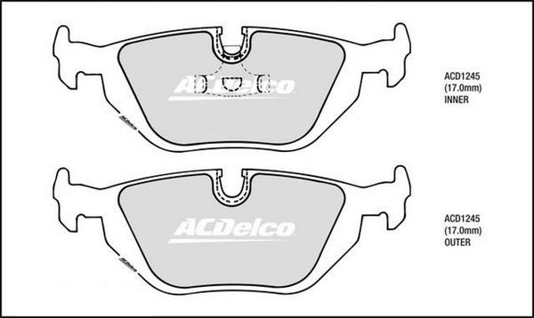 ACDelco ACD1245 - Komplet Pločica, disk-kočnica www.molydon.hr