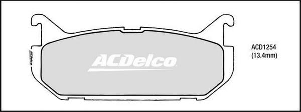 ACDelco ACD1254 - Komplet Pločica, disk-kočnica www.molydon.hr