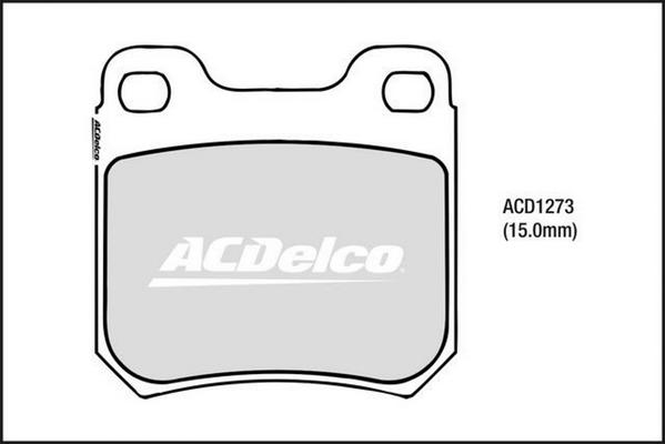 ACDelco ACD1273 - Komplet Pločica, disk-kočnica www.molydon.hr