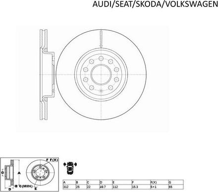 ACDelco ACDR2806 - Kočioni disk www.molydon.hr