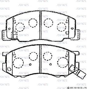 TOYOTA 04465-23350 - Komplet Pločica, disk-kočnica www.molydon.hr