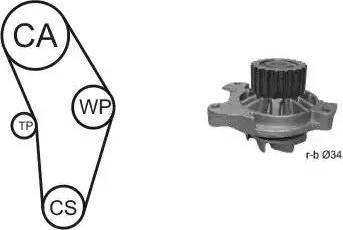 Airtex WPK-9274R02 - Vodena pumpa sa kompletom zupčastog remena www.molydon.hr