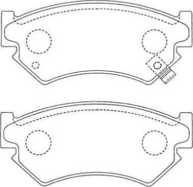 Aisin ASN-107 - Komplet Pločica, disk-kočnica www.molydon.hr