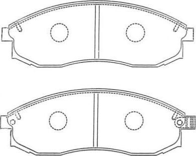 Aisin ASN-263 - Komplet Pločica, disk-kočnica www.molydon.hr