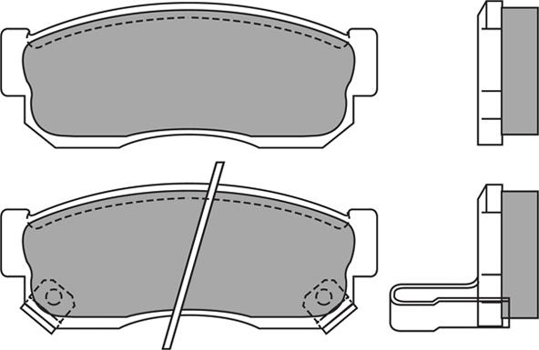 Aisin ASN-2157 - Komplet Pločica, disk-kočnica www.molydon.hr