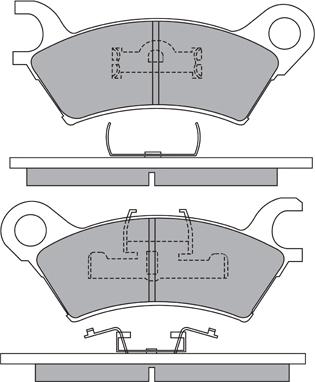 Aisin ASN-2113 - Komplet Pločica, disk-kočnica www.molydon.hr