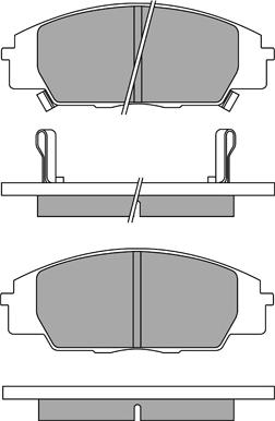 Aisin ASN-2183 - Komplet Pločica, disk-kočnica www.molydon.hr