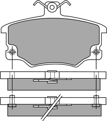 Aisin ASN-2187 - Komplet Pločica, disk-kočnica www.molydon.hr