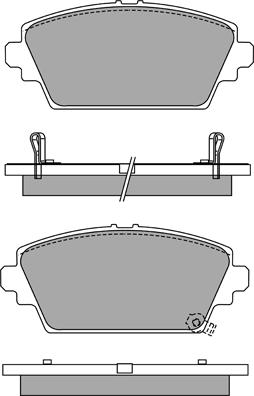 AISIN ASN-2204 - Komplet Pločica, disk-kočnica www.molydon.hr