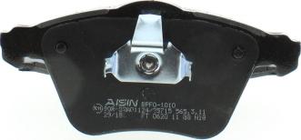 AISIN BPFO-1010 - Komplet Pločica, disk-kočnica www.molydon.hr