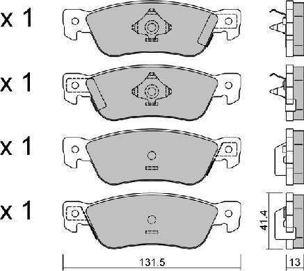 Aisin BPIS-2900 - Komplet Pločica, disk-kočnica www.molydon.hr