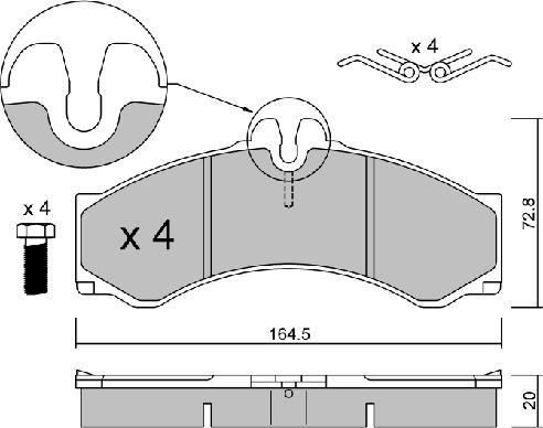 AISIN BPMB-1015 - Komplet Pločica, disk-kočnica www.molydon.hr