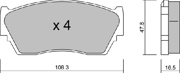 Aisin BPNI-1902 - Komplet Pločica, disk-kočnica www.molydon.hr