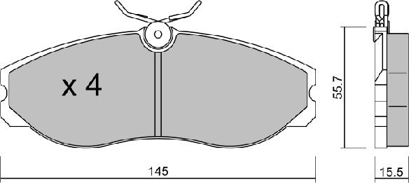 Aisin BPNI-1907 - Komplet Pločica, disk-kočnica www.molydon.hr