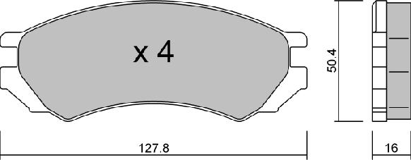 Aisin BPNI-1010 - Komplet Pločica, disk-kočnica www.molydon.hr