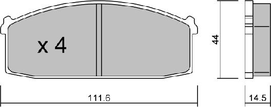 Aisin BPNI-1017 - Komplet Pločica, disk-kočnica www.molydon.hr