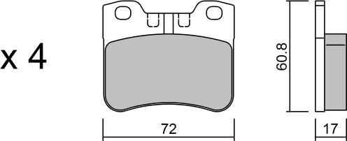 Aisin BPPE-1016 - Komplet Pločica, disk-kočnica www.molydon.hr