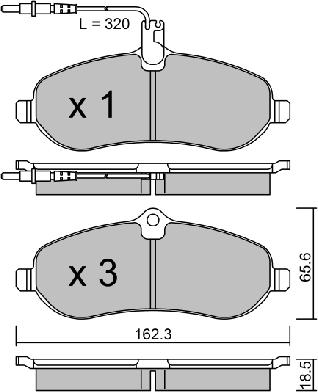 Aisin BPPE-1010 - Komplet Pločica, disk-kočnica www.molydon.hr