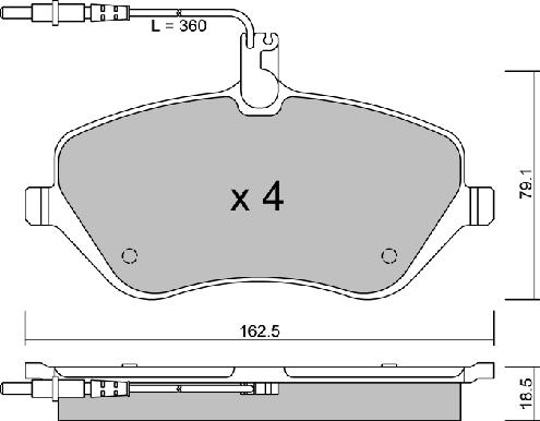 Aisin BPPE-1011 - Komplet Pločica, disk-kočnica www.molydon.hr