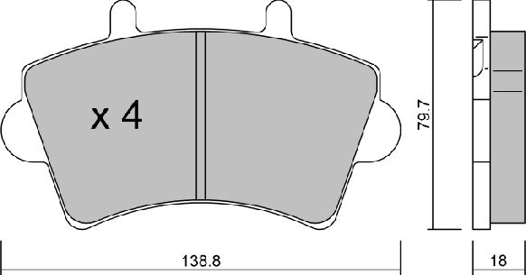 Aisin BPRE-1005 - Komplet Pločica, disk-kočnica www.molydon.hr