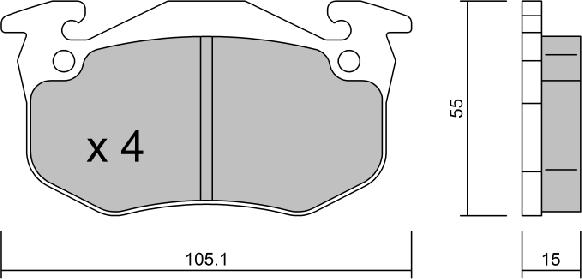 AISIN BPRE-1017 - Komplet Pločica, disk-kočnica www.molydon.hr