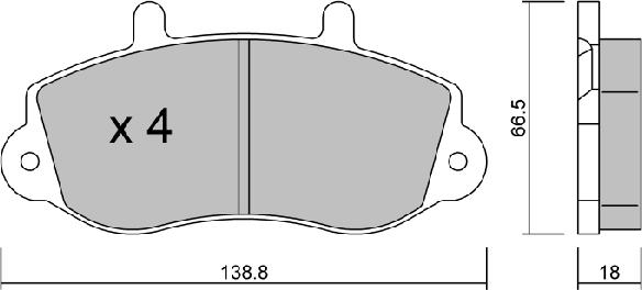 Aisin BPRE-1020 - Komplet Pločica, disk-kočnica www.molydon.hr