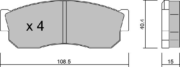 Aisin BPSB-1901 - Komplet Pločica, disk-kočnica www.molydon.hr