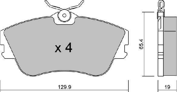 Aisin BPVW-1034 - Komplet Pločica, disk-kočnica www.molydon.hr